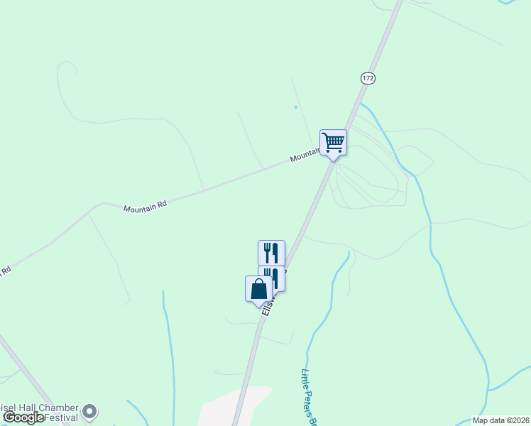 map of restaurants, bars, coffee shops, grocery stores, and more near 80 Mountain Road in Blue Hill