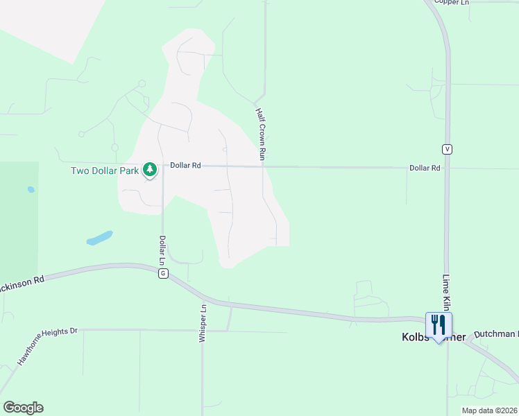 map of restaurants, bars, coffee shops, grocery stores, and more near 4024 Half Crown Run in De Pere