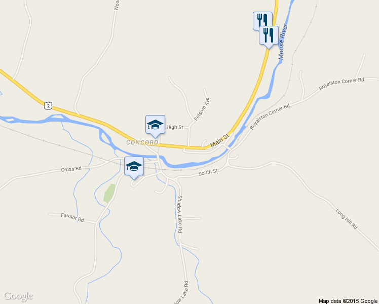 map of restaurants, bars, coffee shops, grocery stores, and more near 468 Main Street in Concord