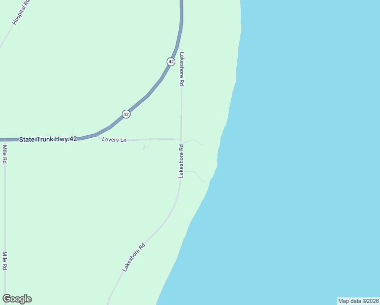 map of restaurants, bars, coffee shops, grocery stores, and more near N2872 Lakeshore Road in Kewaunee