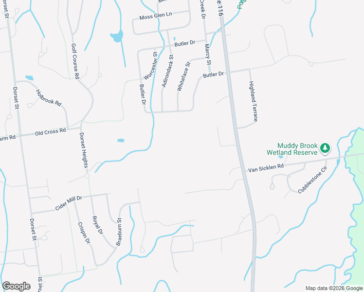 map of restaurants, bars, coffee shops, grocery stores, and more near 71 Butler Drive in South Burlington