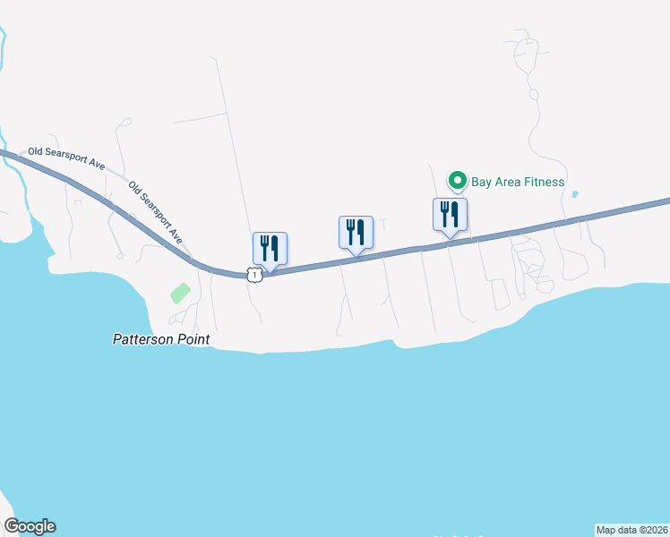 map of restaurants, bars, coffee shops, grocery stores, and more near 151 Searsport Avenue in Belfast