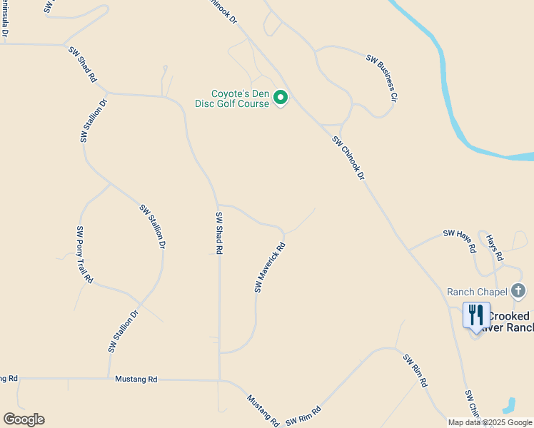 map of restaurants, bars, coffee shops, grocery stores, and more near 14698 Southwest Maverick Road in Terrebonne