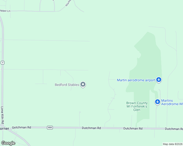 map of restaurants, bars, coffee shops, grocery stores, and more near 2699 Dollar Road in Green Bay