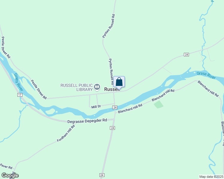 map of restaurants, bars, coffee shops, grocery stores, and more near in Degrasse