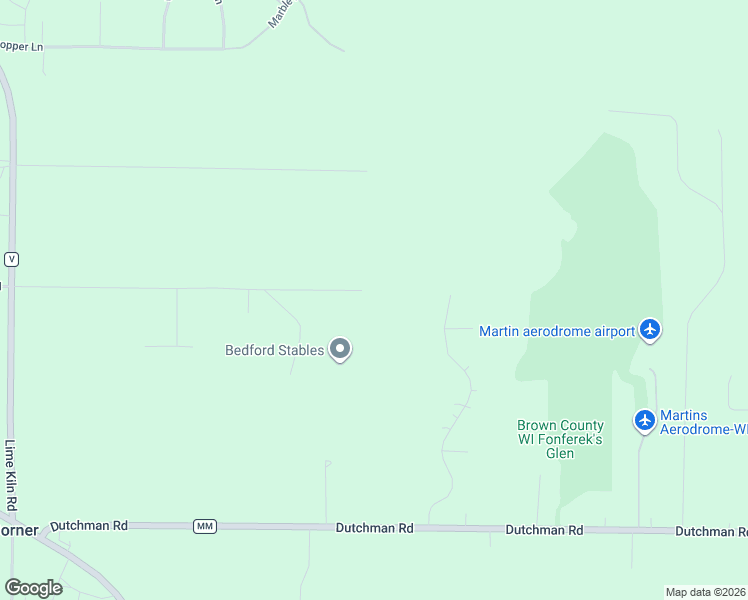 map of restaurants, bars, coffee shops, grocery stores, and more near 2699 Dollar Road in Green Bay