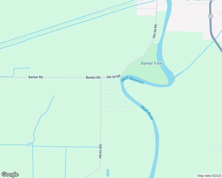 map of restaurants, bars, coffee shops, grocery stores, and more near N5278 Old 54 Road in Shiocton