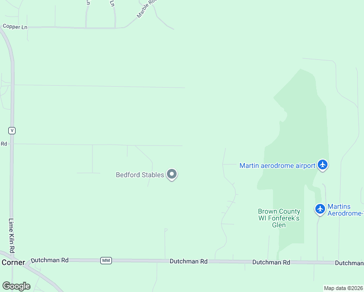 map of restaurants, bars, coffee shops, grocery stores, and more near 2699 Dollar Road in Green Bay
