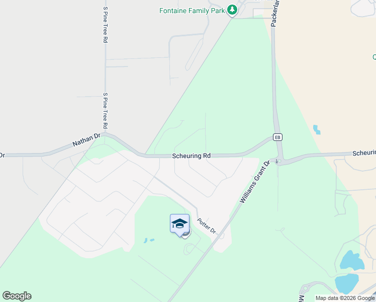 map of restaurants, bars, coffee shops, grocery stores, and more near 1037 Cider Drive in De Pere