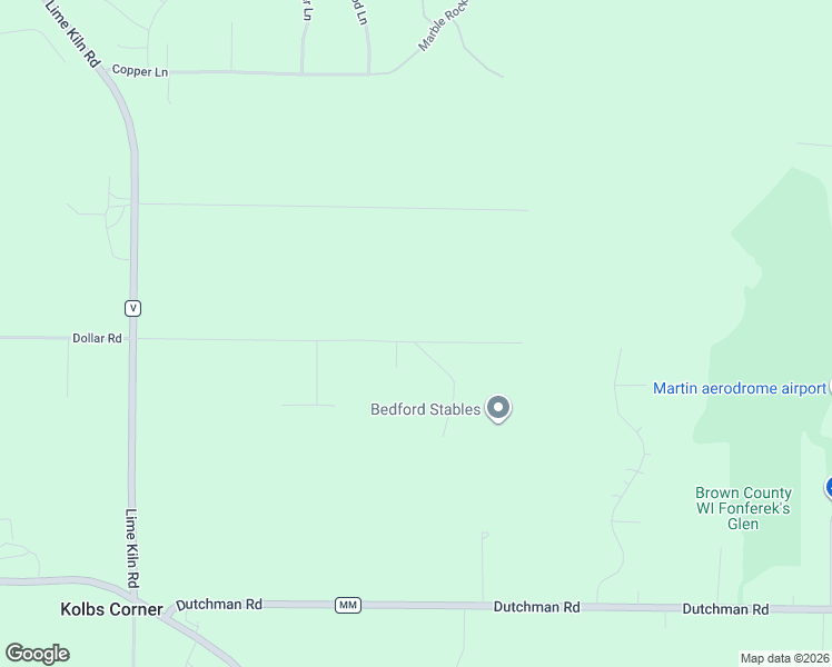 map of restaurants, bars, coffee shops, grocery stores, and more near 2603-2613 Dollar Road in Green Bay