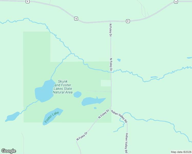 map of restaurants, bars, coffee shops, grocery stores, and more near N5223 North Foley Drive in Scandinavia