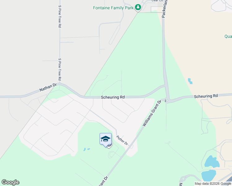 map of restaurants, bars, coffee shops, grocery stores, and more near 1037 Cider Drive in De Pere