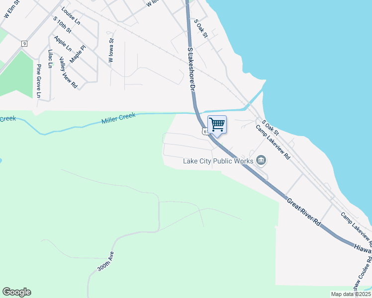 map of restaurants, bars, coffee shops, grocery stores, and more near 1756 U.S. 61 in Lake City