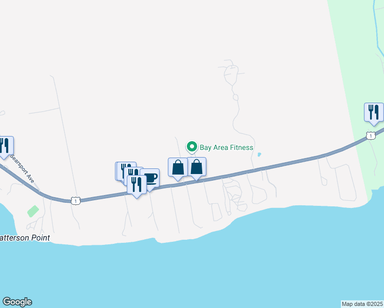map of restaurants, bars, coffee shops, grocery stores, and more near 192 Searsport Avenue in Belfast