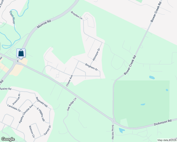 map of restaurants, bars, coffee shops, grocery stores, and more near 1405 Kuyper Ln in De Pere