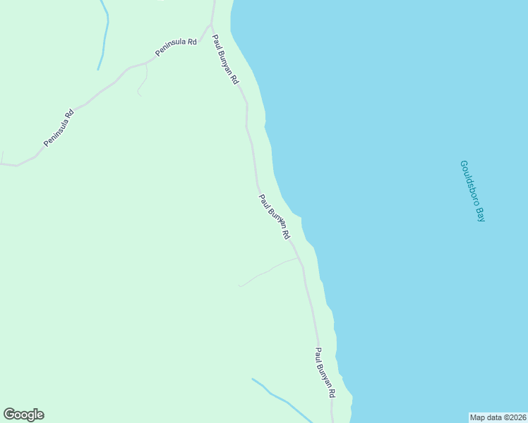 map of restaurants, bars, coffee shops, grocery stores, and more near 431 Paul Bunyan Road in Gouldsboro