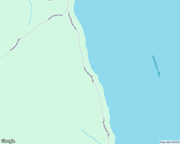 map of restaurants, bars, coffee shops, grocery stores, and more near 431 Paul Bunyan Road in Gouldsboro