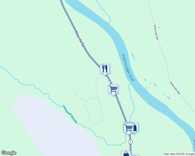 map of restaurants, bars, coffee shops, grocery stores, and more near 43 Deer View Road in Bethel