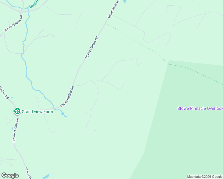 map of restaurants, bars, coffee shops, grocery stores, and more near 318 Upper Hollow Hill Road in Stowe