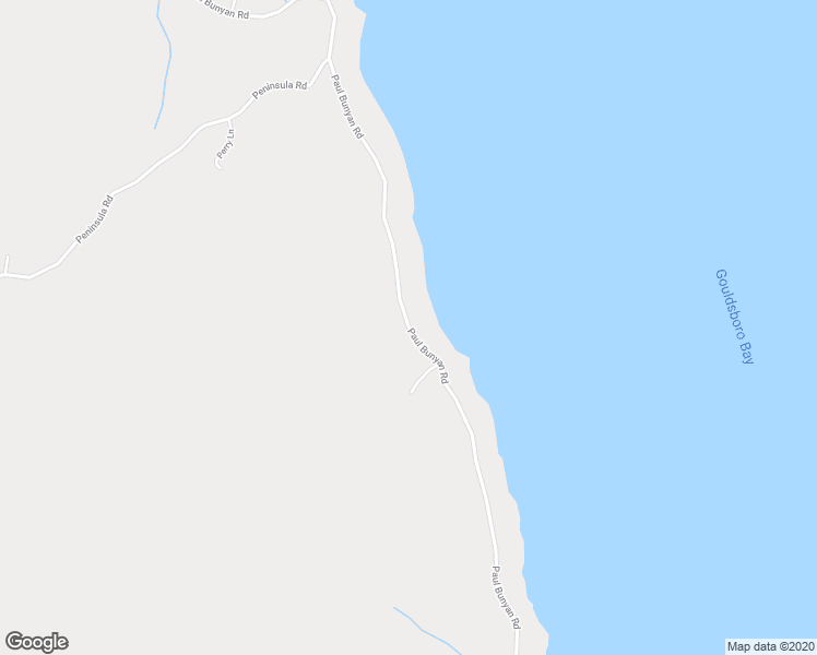 map of restaurants, bars, coffee shops, grocery stores, and more near Paul Bunyan Road in Gouldsboro