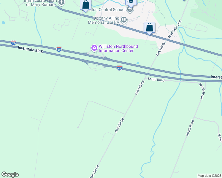 map of restaurants, bars, coffee shops, grocery stores, and more near 210 Partridge Hill Lane in Williston