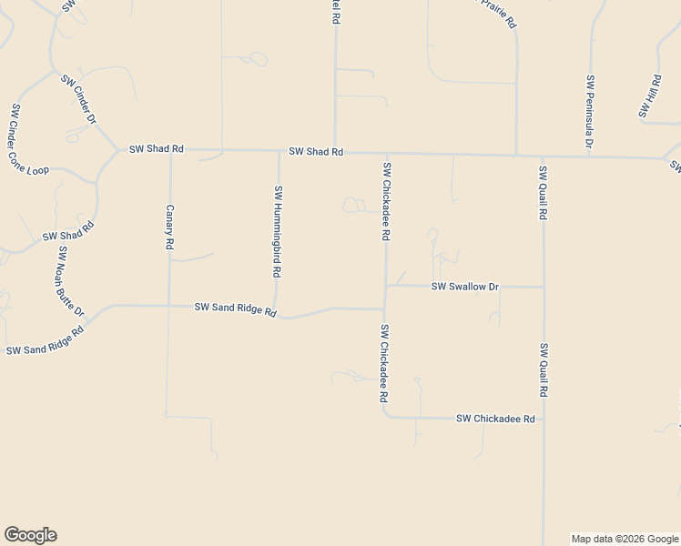 map of restaurants, bars, coffee shops, grocery stores, and more near 14300 Southwest Chickadee Road in Terrebonne