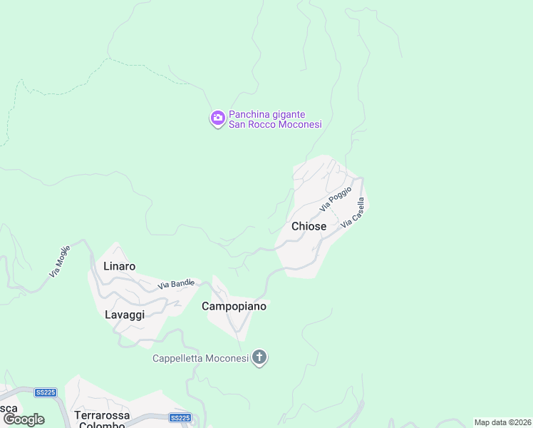 map of restaurants, bars, coffee shops, grocery stores, and more near 4 Via Serra in Chiose