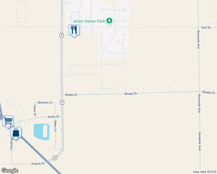 map of restaurants, bars, coffee shops, grocery stores, and more near 5753 Shady Drive in Plover