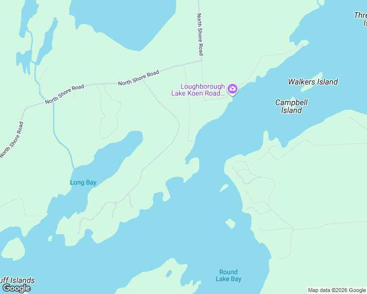 map of restaurants, bars, coffee shops, grocery stores, and more near 5 Hinterland Lane in Frontenac County