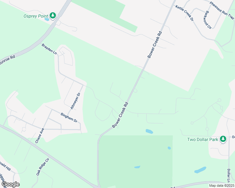 map of restaurants, bars, coffee shops, grocery stores, and more near 3647 Bower Creek Road in De Pere