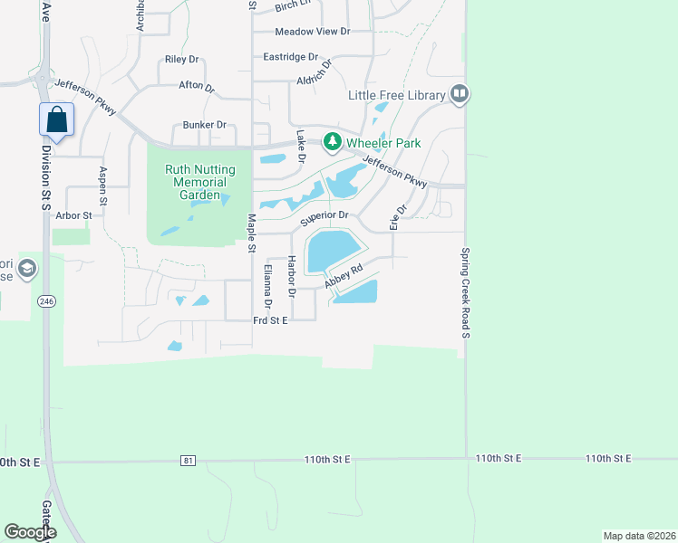 map of restaurants, bars, coffee shops, grocery stores, and more near 905 Abbey Road in Northfield