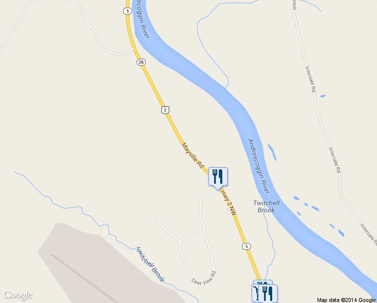 map of restaurants, bars, coffee shops, grocery stores, and more near 248 Mayville Road in Bethel