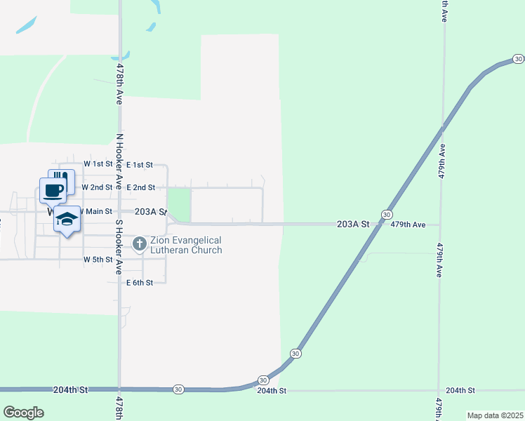map of restaurants, bars, coffee shops, grocery stores, and more near Kennebeck Avenue in White