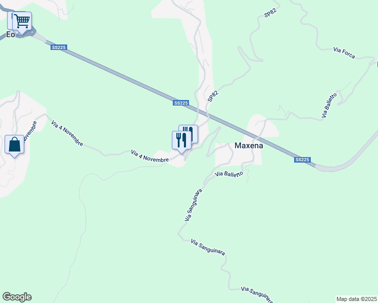 map of restaurants, bars, coffee shops, grocery stores, and more near 2 Via Balletto in Bargagli