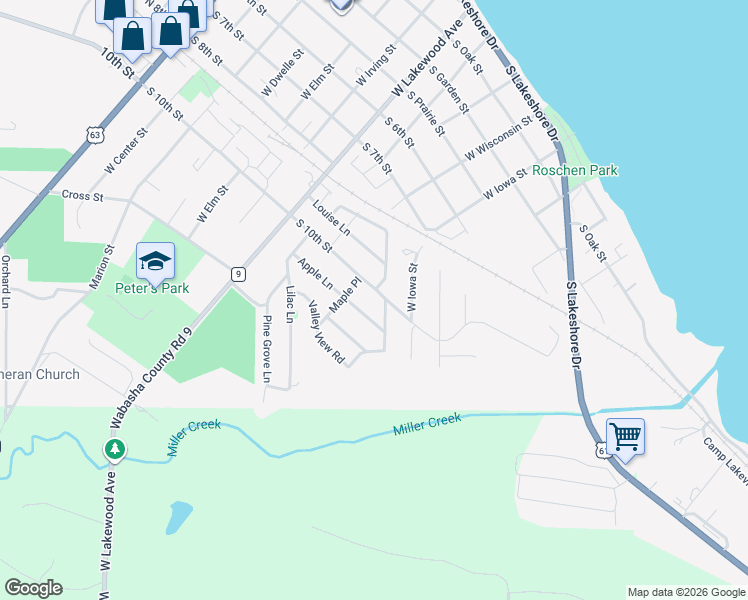 map of restaurants, bars, coffee shops, grocery stores, and more near 908 South 10th Street in Lake City