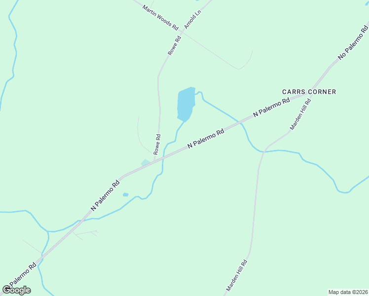 map of restaurants, bars, coffee shops, grocery stores, and more near 1765 North Palermo Road in Palermo