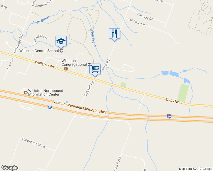 map of restaurants, bars, coffee shops, grocery stores, and more near 8232 Williston Road in Williston