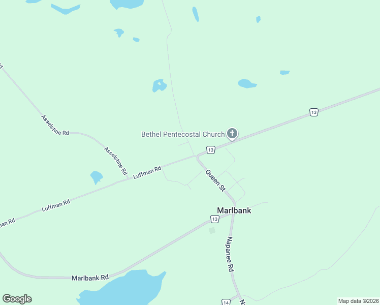 map of restaurants, bars, coffee shops, grocery stores, and more near 114 Queen Street in Marlbank