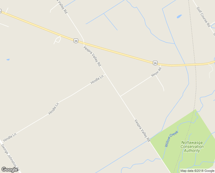 map of restaurants, bars, coffee shops, grocery stores, and more near 1972 Vespra Valley Road in Minesing