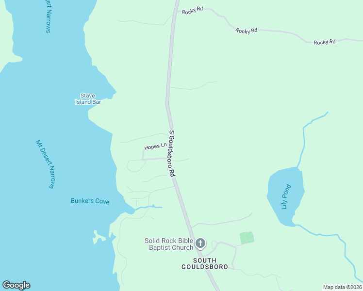 map of restaurants, bars, coffee shops, grocery stores, and more near 670 South Gouldsboro Road in Gouldsboro