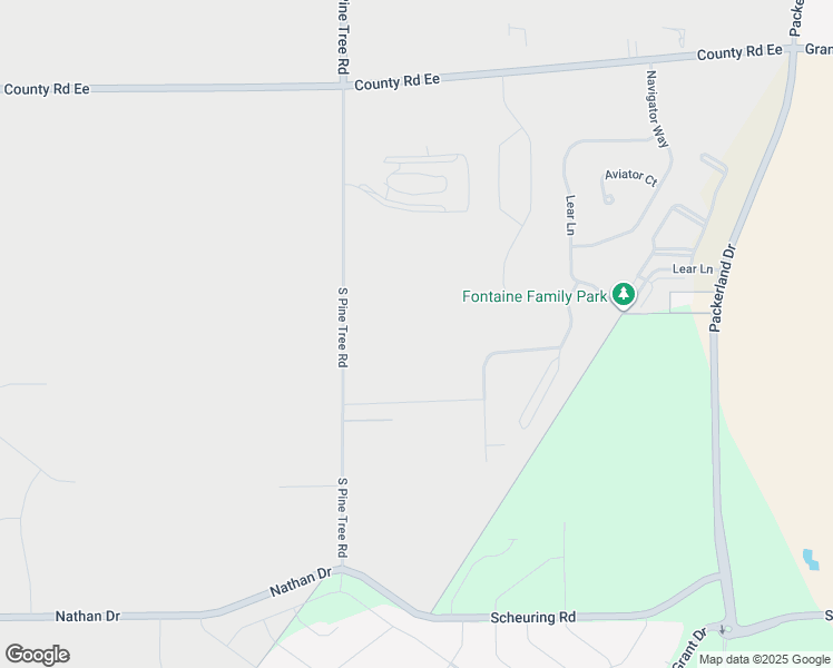 map of restaurants, bars, coffee shops, grocery stores, and more near 1320 South Pine Tree Road in De Pere