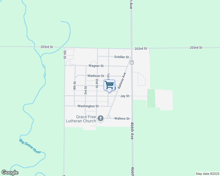 map of restaurants, bars, coffee shops, grocery stores, and more near in Bruce