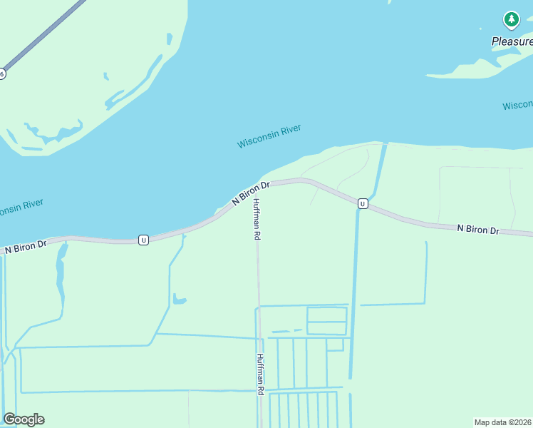 map of restaurants, bars, coffee shops, grocery stores, and more near 2330 North Biron Drive in Wisconsin Rapids