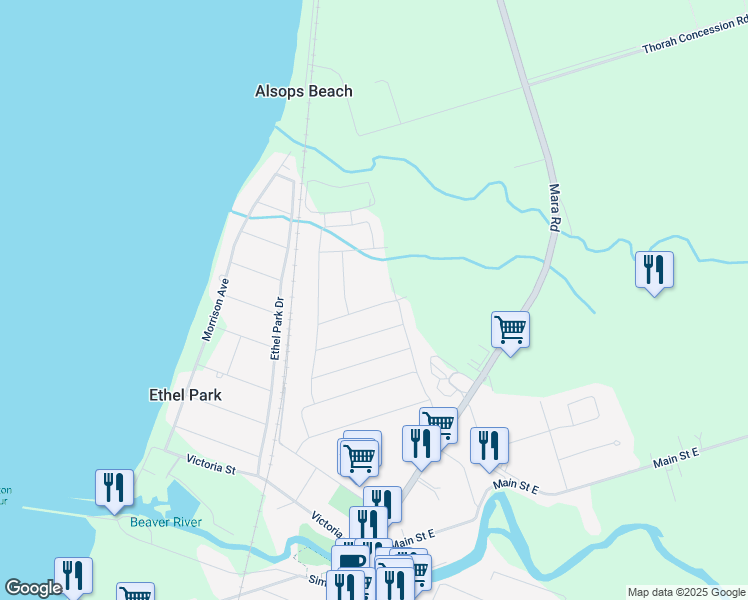 map of restaurants, bars, coffee shops, grocery stores, and more near 6 Stoddart St in Beaverton