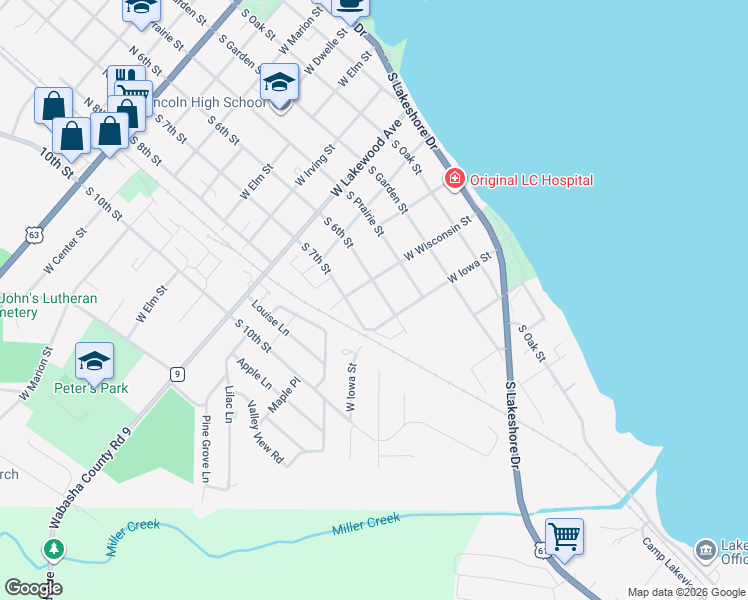 map of restaurants, bars, coffee shops, grocery stores, and more near 1011 South 6th Street in Lake City