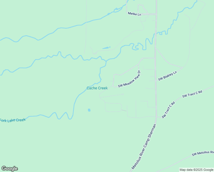 map of restaurants, bars, coffee shops, grocery stores, and more near 26276 Southwest Metolius Meadows Drive in Camp Sherman