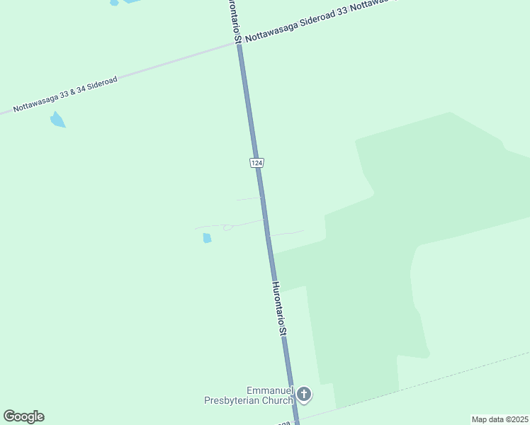 map of restaurants, bars, coffee shops, grocery stores, and more near 3695 Simcoe County Road 124 in Nottawa