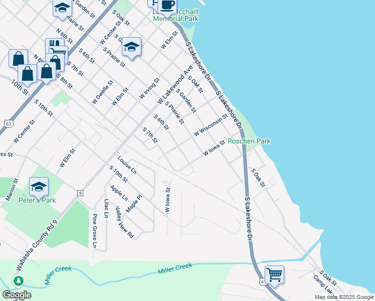 map of restaurants, bars, coffee shops, grocery stores, and more near 1011 South 6th Street in Lake City