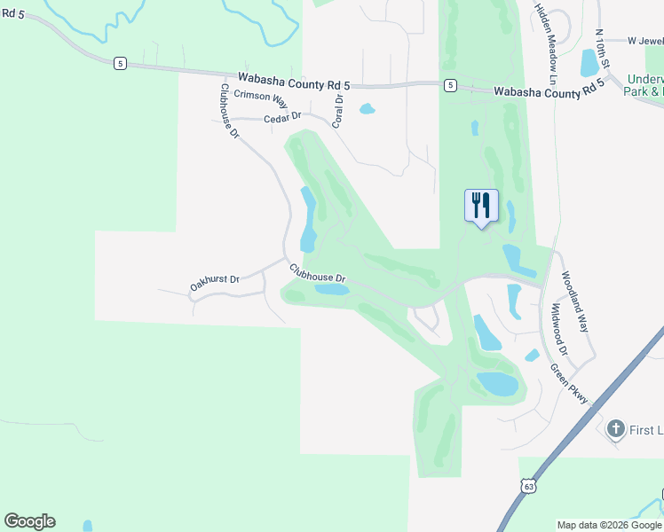 map of restaurants, bars, coffee shops, grocery stores, and more near 2250 Clubhouse Drive in Lake City