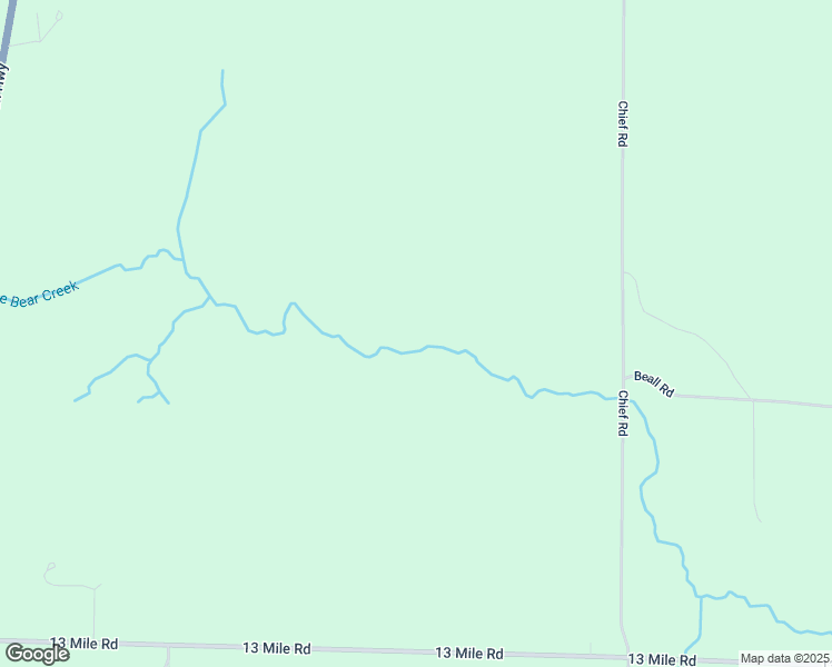 map of restaurants, bars, coffee shops, grocery stores, and more near 9638 13 Mile Road in Bear Lake
